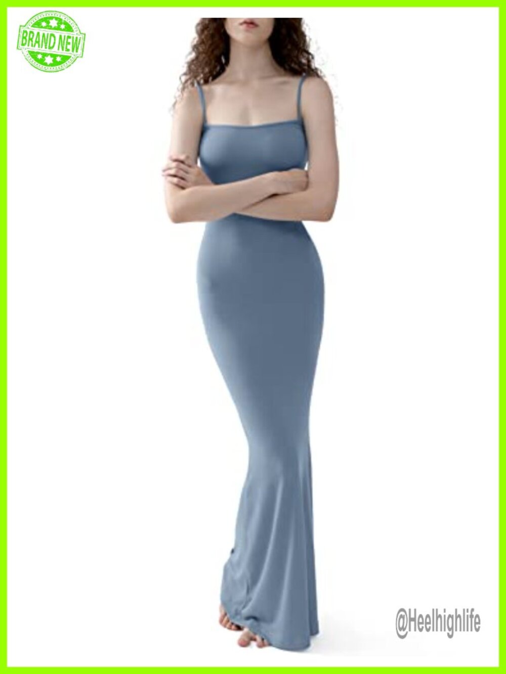 Soft Lounge Long Slip Dress Sleeveless Backless Bodycon Maxi